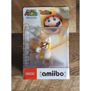 New sealed Nintendo Amiibo Cat Mario Super Mario 3D World